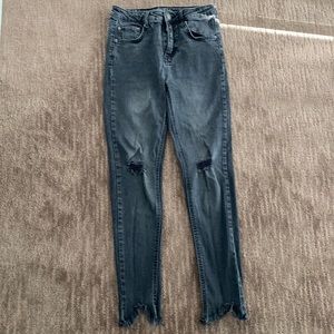 Wild Fable Distressed Faded Black Skinny Jeans